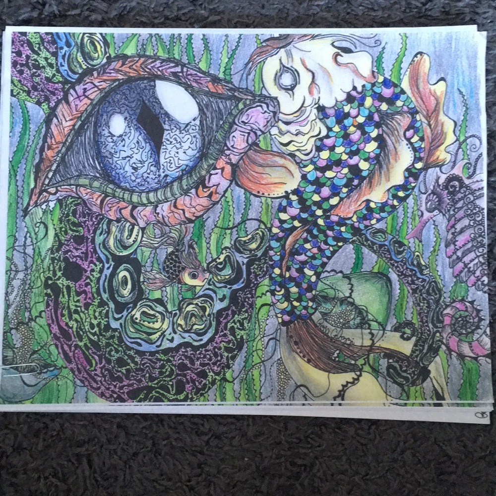 Underwater trippy scene